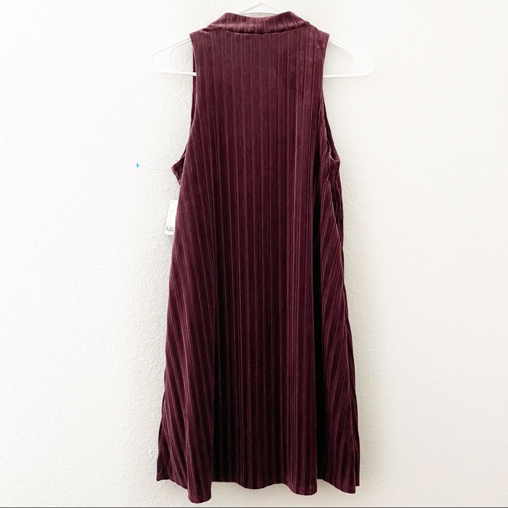 (NWT) Mudd | Juniors Velvet Swing Sleeveless Dress - Picture 2 of 5